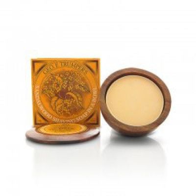 Geo F Trumper Sandalwood Shaving Soap Wooden Bowl