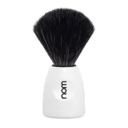 LASSE Shaving Brush Black Fibre - White