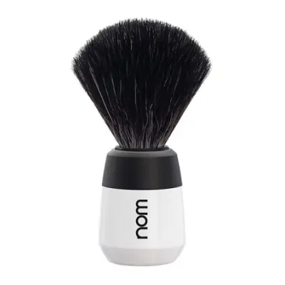 MAX Shaving Brush Black Fibre - White