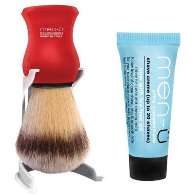 Men-Ü Rakborste och hållare Premier - Röd