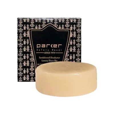 Parker Sandalwood and Shea Butter Shave Soap, 100 g.