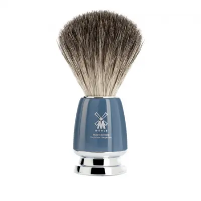 RYTMO Pure Badger Shaving Brush Petrol Blue