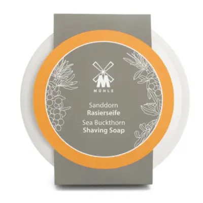 Sea Buckthorn Shaving Soap - Porcelain Bowl