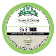 Stirling Soap Company Gin & Tonic Shaving Soap With Menthol