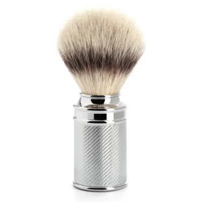 Syntetisk Rakborste Chrome Silvertip Fibre - M