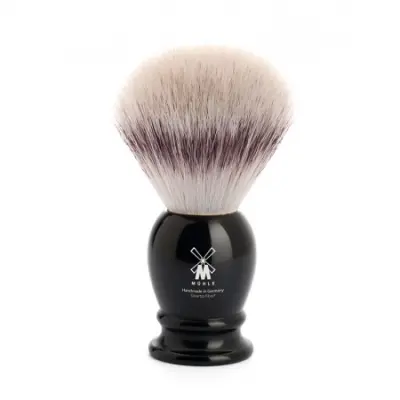 Syntetisk Rakborste CLASSIC Resin Black Silvertip Fibre - L