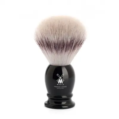Syntetisk Rakborste CLASSIC Resin Black Silvertip Fibre - M