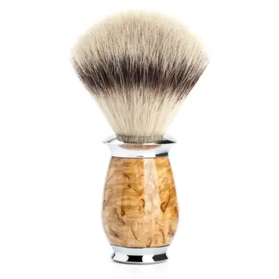 Syntetisk Rakborste PURIST Masurbjörk Silvertip Fibre - M