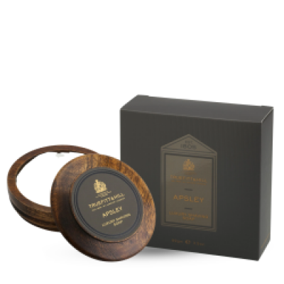 Truefitt & Hill Apsley Luxury Shaving Soap In Wooden Bowl
