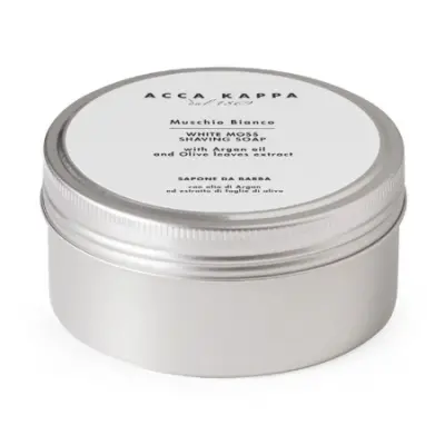 White Moss Shaving Cream Soap