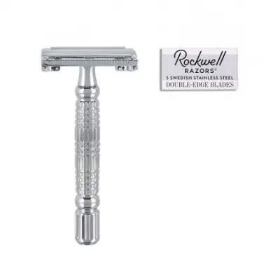 Rockwell R1 Double Edge Safety Razor White Chrome