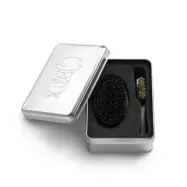 Barber set med skägg- och mustaschborste