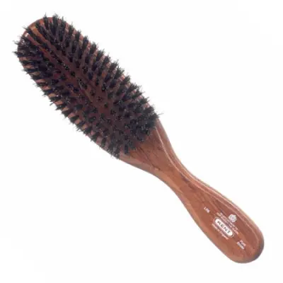 Narrow Danta Wood Black Bristle Brush