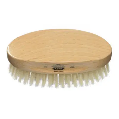 Oval Hårborste i bokträ och svinborst