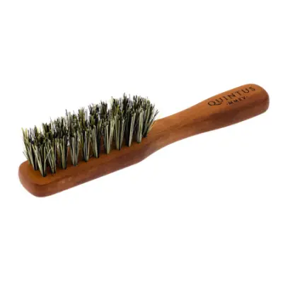Small Vegan Beard Brush with Handle - Tampico fibers