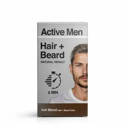 Active Men Skäggfärg och hårfärg - Askblond
