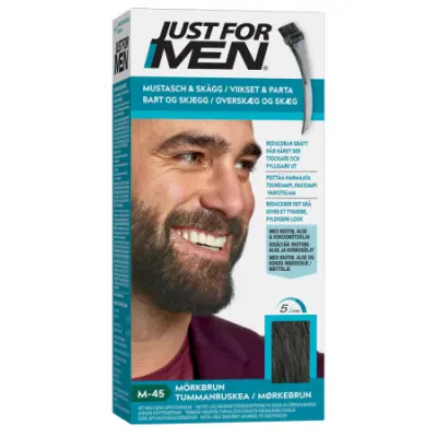 Mustasch och Skäggfärg Real Black