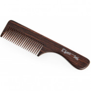 Wooden Beard Comb with Handle