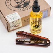 Captain Fawcett - Beard Oil & Beard Comb Set