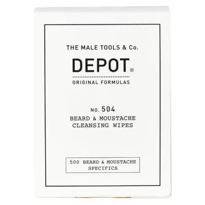 Depot N° 504 Beard & Moustache Cleansing Wipes