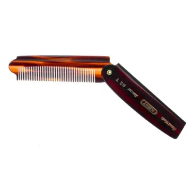 Handmade Mens Large Folding Pocket Comb Fine - 82T