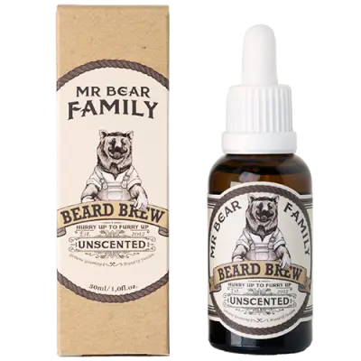 Mr Bear Family Beard Brew Oil Unscented (30 ml)