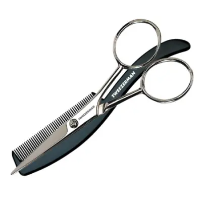 Gear Moustache Scissors & Comb