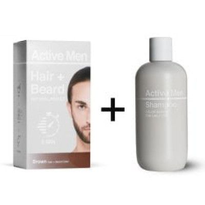 Active Men Kombo - Schampo + Hårfärg Brun