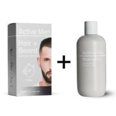Active Men Kombo - Schampo + Hårfärg Svart
