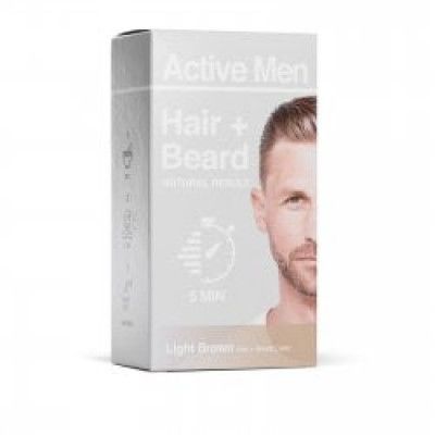 Active Men Skäggfärg och hårfärg - Ljusbrun