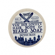 Van Der Lovett Hair, Body & Beard Shampoo Soap Bar Dutch Blue