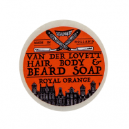 Van Der Lovett Hair, Body & Beard Shampoo Soap Bar Royal Orange
