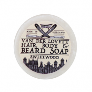 Van Der Lovett Hair, Body & Beard Shampoo Soap Bar Sweetwood