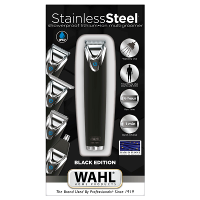 Wahl Black Edition Trimmer Rustfri Stål