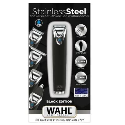 Wahl Black Edition Trimmer Rustfri Stål