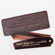 Captain Fawcett -Pocket Beard Comb med fodral