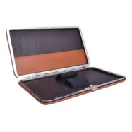 Dovo läderetui med plats för två rakknivar