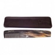 Mariella Martinato Kam i horn med läderfodral 18 cm