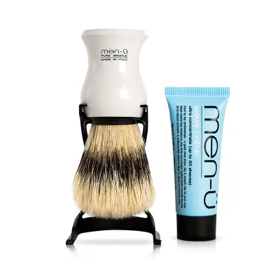 Men-Ü Rakborste och hållare - Vit (Pure Bristle)