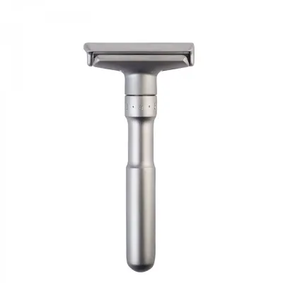 Merkur Futur 700 justerbar säkerhetshyvel (Safety razor) - Borstat stål