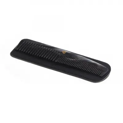 QOT Kam i horn med läderfodral