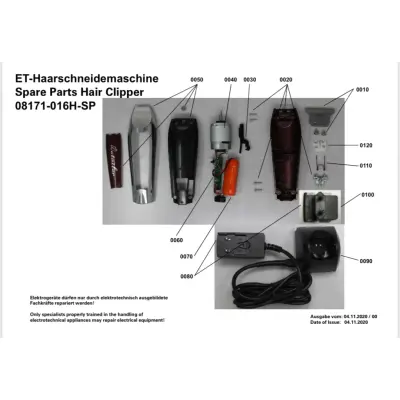 Reservdelar till Wahl Detailer